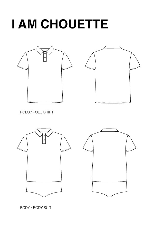 Retro Polo Shirt PDF Sewing Pattern 