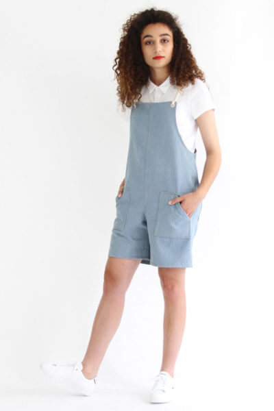 I AM Patterns - Sewing pattern Colibri dungarees women - Short angle