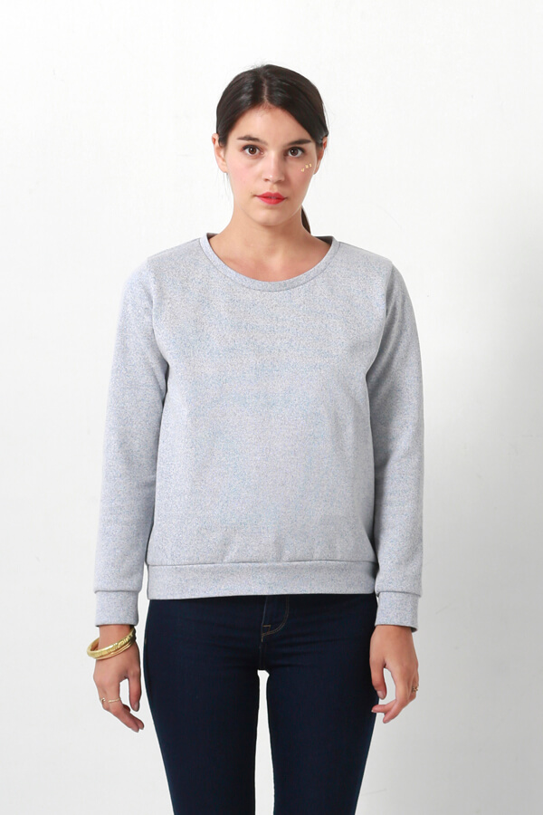 I AM Apollon sweatshirt gris de face