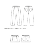 I AM Patterns Armor sewing pattern elasticated sailor trousers