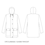I AM Patterns Jacques sewing pattern classic raincoat with hood and patched pockets 12