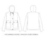 I AM Patterns Jacques sewing pattern classic raincoat with hood and patched pockets 25