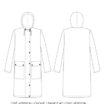 I AM Patterns Jacques sewing pattern classic raincoat with hood and patched pockets 18