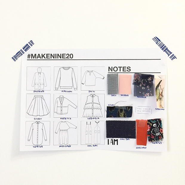 I AM Patterns sewing planner makenine