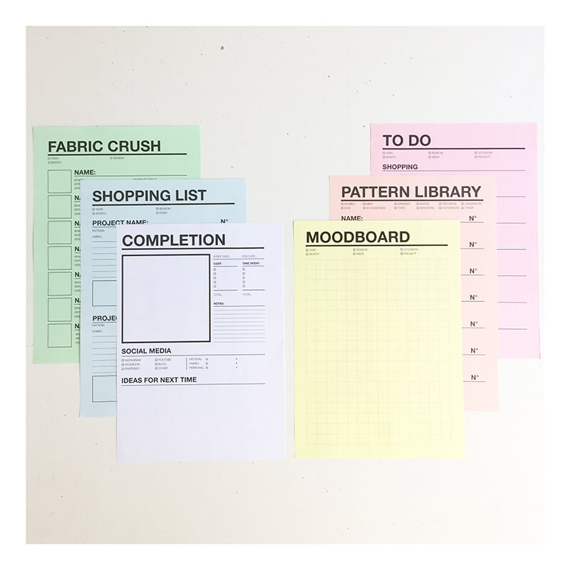 I AM Patterns sewing planner to organise all sewing projects