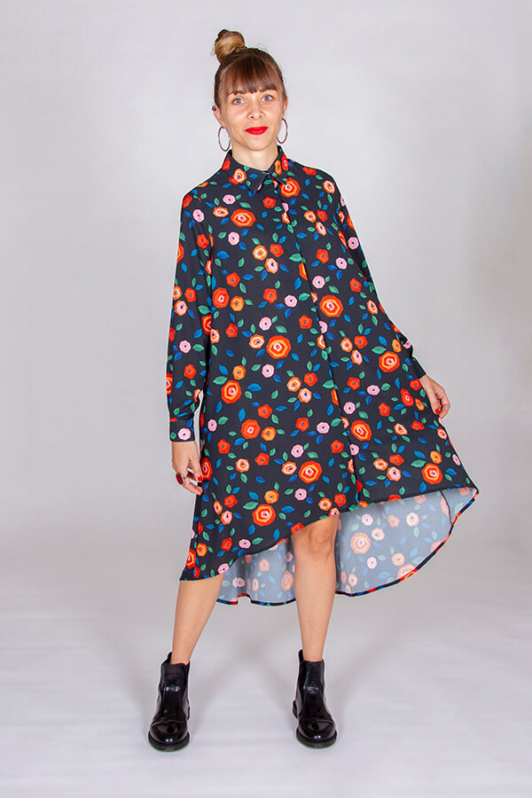 I AM Patterns Eastern Wonders Fabric Collaboration Atelier 27 Shirt-Dress I AM Irma