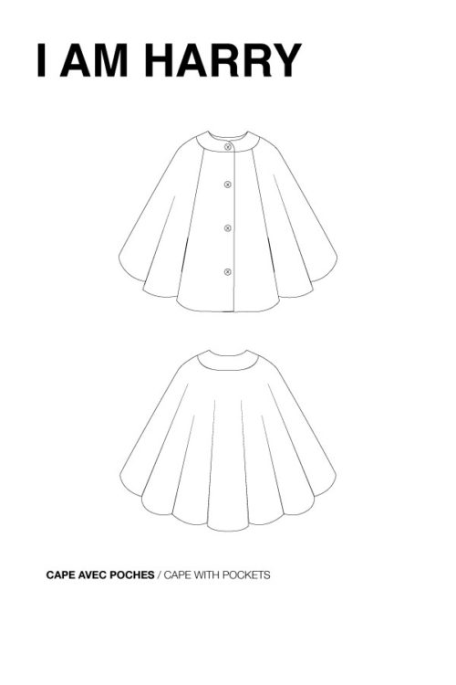 I AM Harry - Sewing Pattern - Cape With Pockets - I AM Patterns