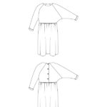 I AM Patterns Cassiopee Dress Button Placket Back