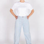 Balloon leg cut slouchy jeans trousers I AM Sunshine sewing pattern