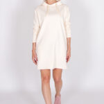 Off-white sweatshirt dress with in-seam pockets Rainbow sewing pattern