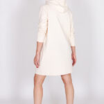 Off-white sweatshirt dress with in-seam pockets Rainbow sewing pattern