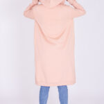 Long zipped hoodie with welt pockets Rainbow sewing pattern