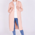 Long zipped hoodie with welt pockets Rainbow sewing pattern