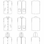 I AM HATHOR Technical drawing sewing pattern sleeveless gilet