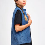 I AM Hathor women sewing pattern easy sleeveless buttoned vest with collar