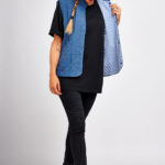 I AM Hathor women sewing pattern easy sleeveless buttoned vest with collar