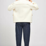 I AM Rê patron de couture duffle coat caban femme laine écrue vue de dos