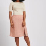 I AM Rachel Patron de couture jupe genoux fendue en viscose