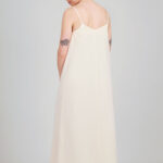 Off-white camisole dress sewn using the I AM Valérie sewing pattern
