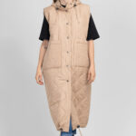 I AM Mira Patron Couture Veste Sans Manches Femme Long A Capuche